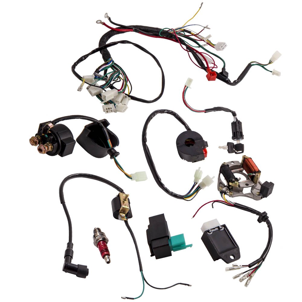 CDI Wire Harness Stator Assembly Wiring for ATV Electric QUAD 70 90 110cc 125CC