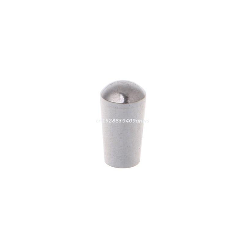 intern Faden 3.5mm Messing elektrisch Gitarre Umschalten Schalter Knöpfe Spitze Taste: Silber-