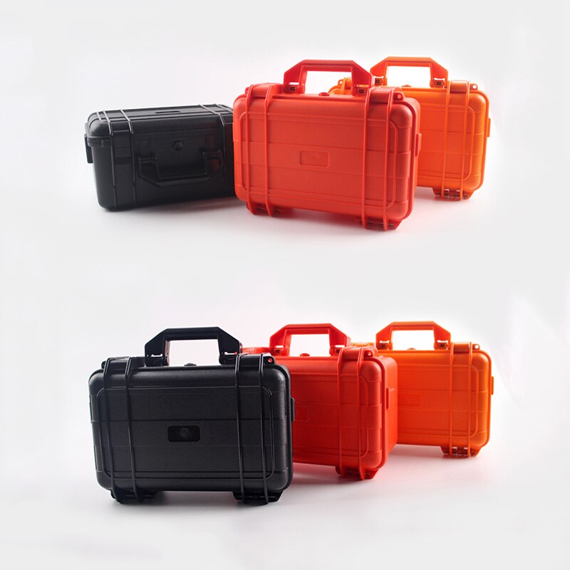Portable Plastic Waterproof Dry Box Toolbox Safety Equipment Case Equipment Instrument Box Shockproof Sponge Large Small
