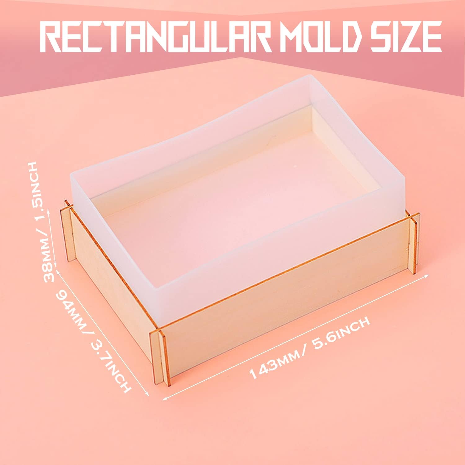 Molde de resina Epoxy de cristal DIY, adorno de cubo de flores secas, soporte de lámpara cuadrado, abrasivo de silicona cuboide