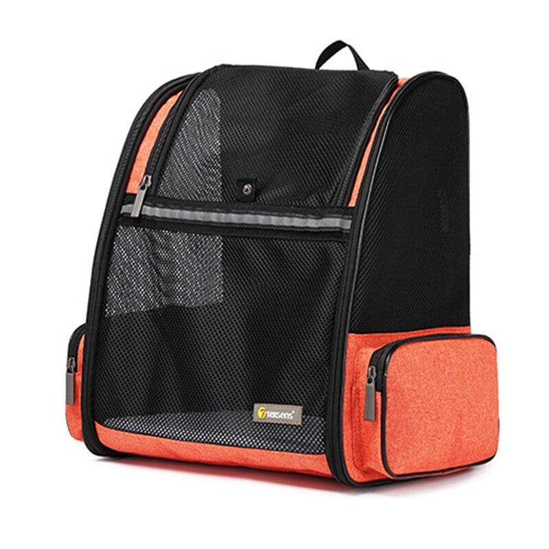 Pet Cat Cage Carrier Backpack Expandable Folding Cat Backpack For Cat Small Dogs Kitten Portable Carry Cage Backpack Pets Puppy: Orane