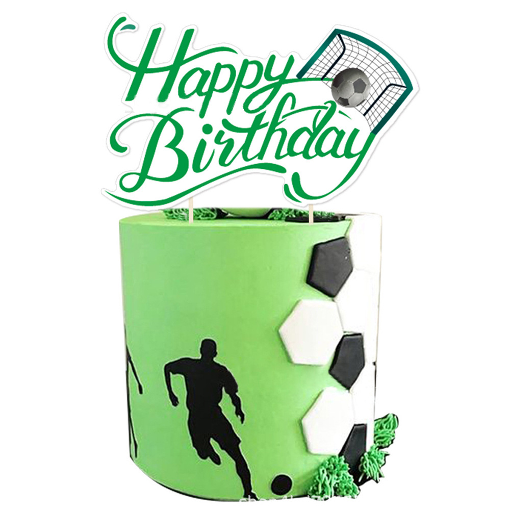 Soccer Football Theme Kids Boy Birthday Party Cake Decoration Spoon Napkin Bag Tablecloth Balloons Party Supplies Set