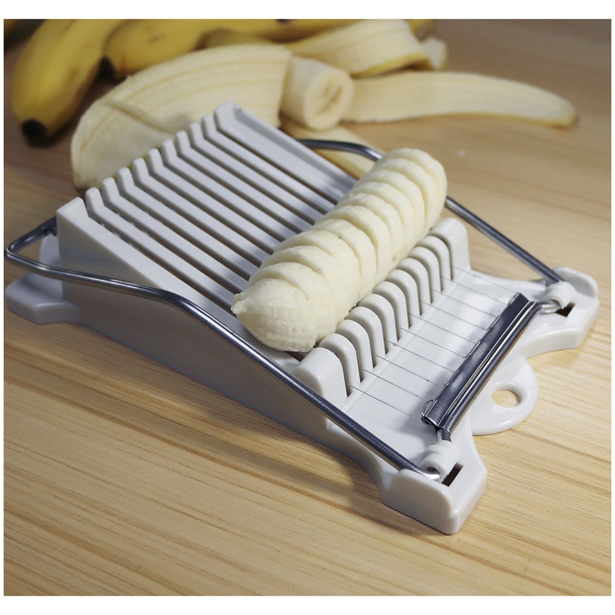 Boterhamworst Gekookt Ei Fruit Slicer Soft Food Kaas Sushi Cutter Ingeblikt Vlees Snijmachine Met 10 Snijden draden