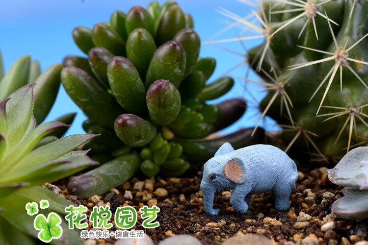 2 Pcs Leuke Kleine Olifant voor Miniatuur DIY Decoraties