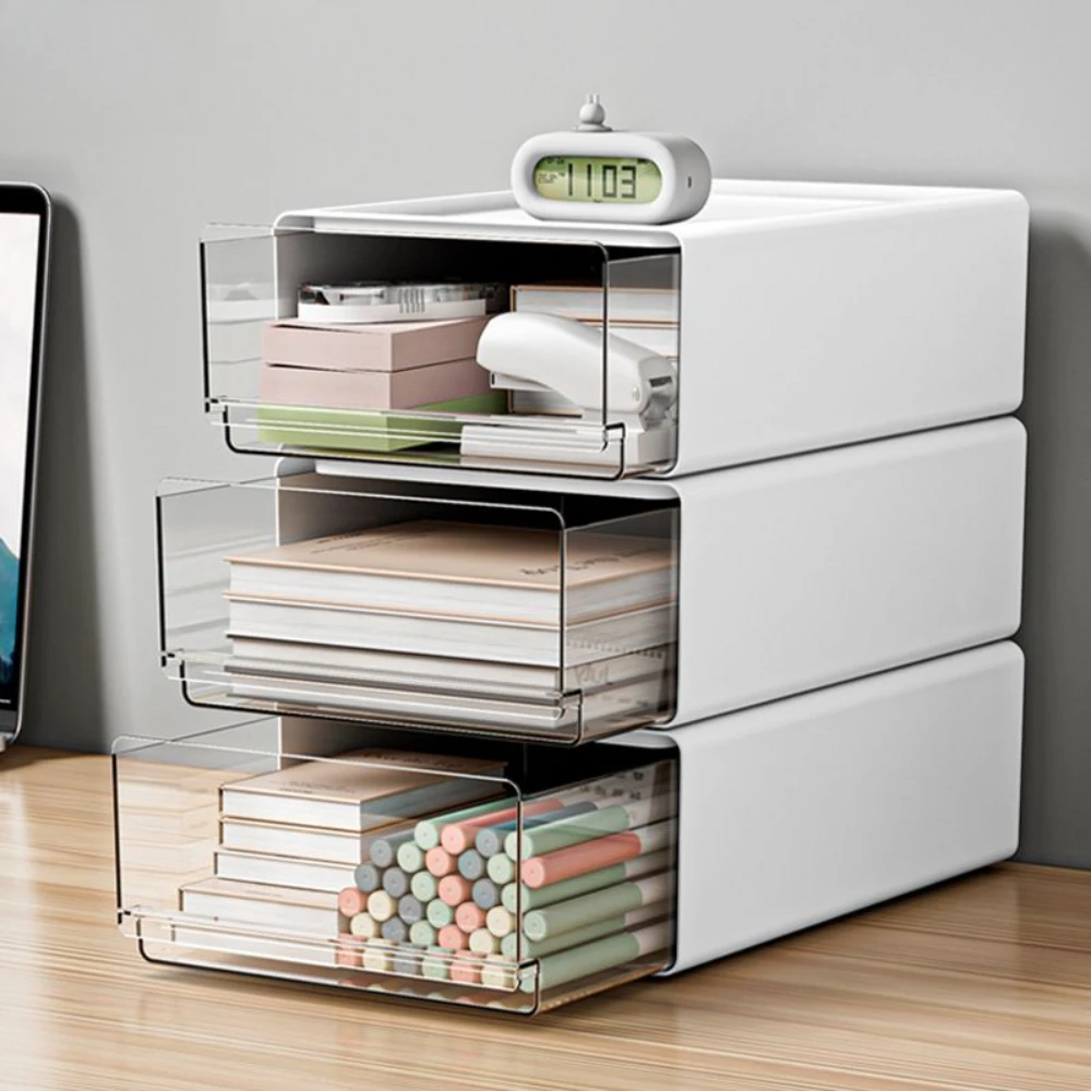 Organisator Lade Kantoor Transparant Bureau-organizer Laden Document Diversen Houder Desktop Make-up Laden Briefpapier Kasten