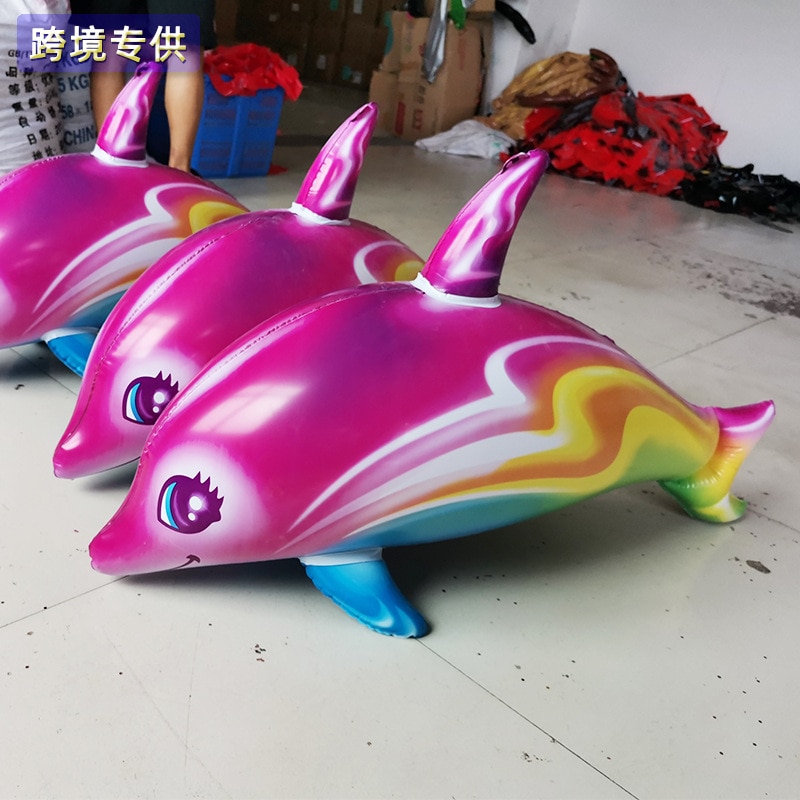 Kleur Opblaasbare Dolfijn Grote Size Dolfijn Speelgoed Europa En Amerika Water Opblaasbare Speelgoed Speelgoed Chong Qi Yu