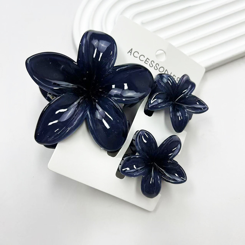 3 unids/set dulce flor colroful gradiente garras para el cabello Cola de Caballo Cip abrazadera pasadores horquillas para mujeres chica accesorios para el cabello de playa: Naranja