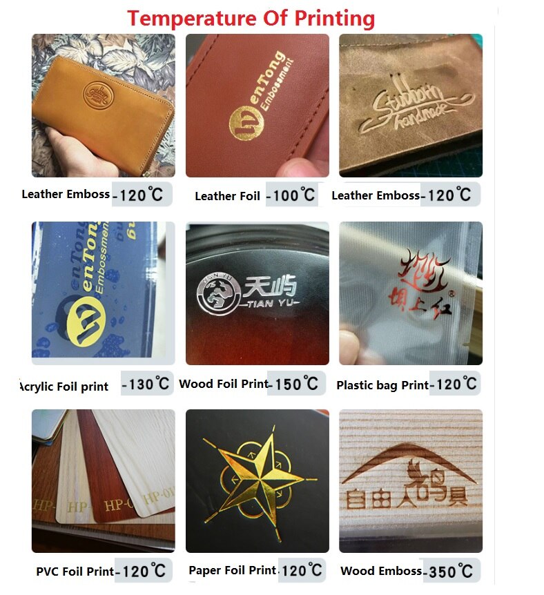 5*7Cm Handheld Leather Embosser Hout Stamping Lederen Logo Embossing Tool