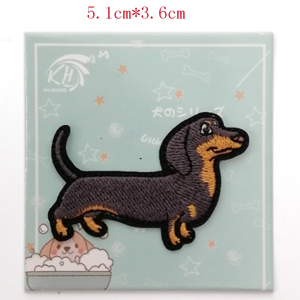 Corgi/Teckel/Husky Patch Borduurwerk Patches Voor Kleding Leuke Hond Animal Ijzer-Patches Op Kleding: 8
