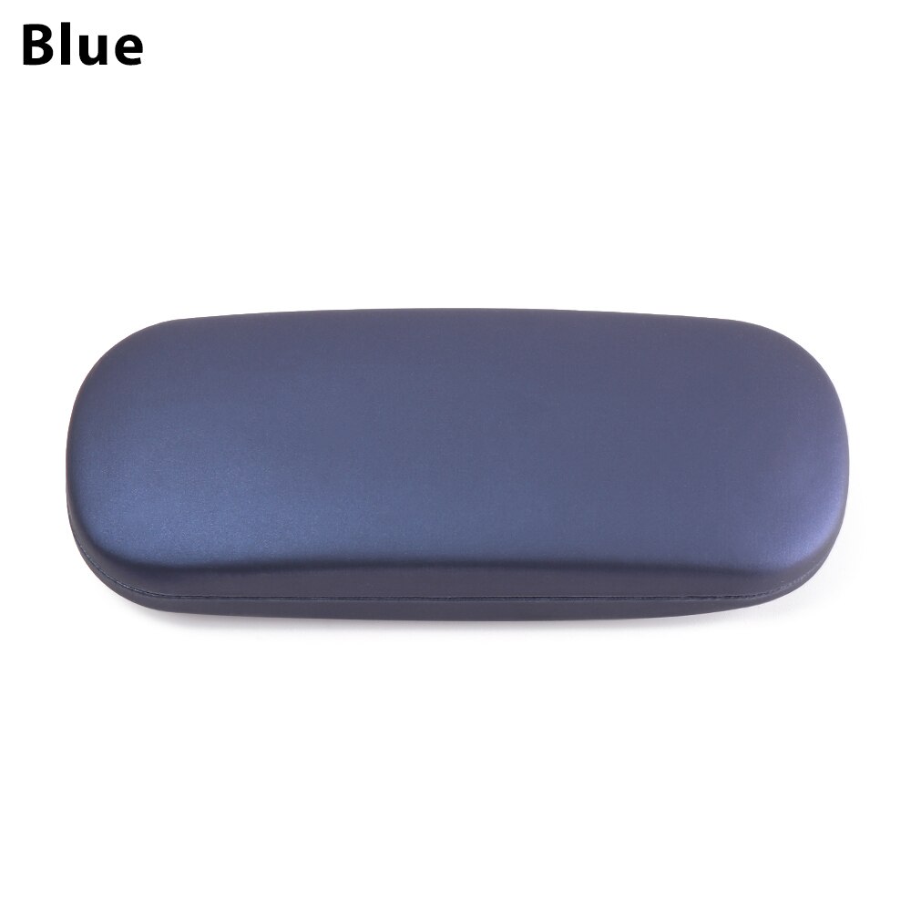 Menn kvinner skinnbrille etui unisex vanntett hardt ramme brille etui lesebriller boks svart brillevesker: 2- blå