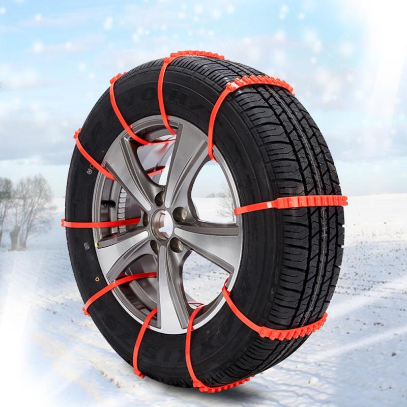 10Pc Car Winter Tire Wheels Snow Chains Snow Tire Anti-skid Chains Wheel Tyre Cable Belt Outdoor Emergency Chain Car Accessories