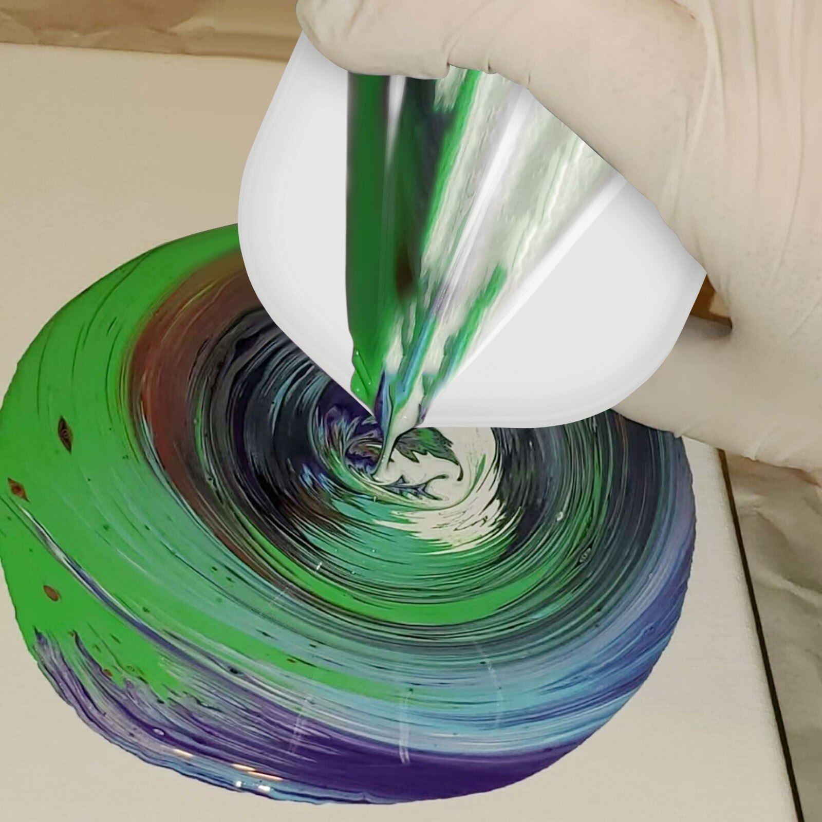 8oz Acrylic Pour Cup 4 Channels Paint Pouring Split Cup Art Pour Supplies Oil Drawing Set For Artist DIY Art Supplies #LR1