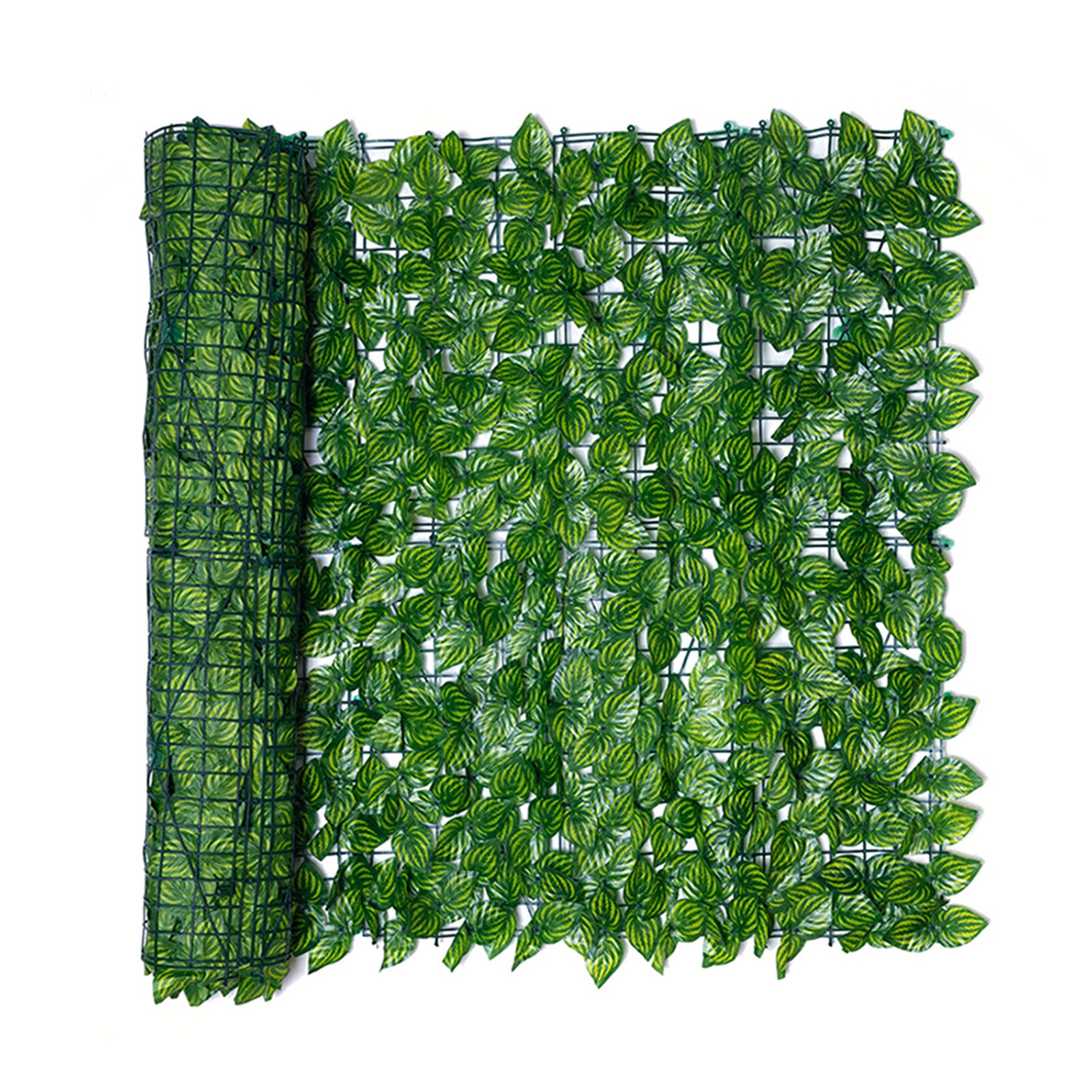 Artificial Leaf Screening Roll UV Fade Protected Privacys Hedging Wall Landscaping Garden Fence Balcony Garden Supplies: 0.5X1m Watermelon