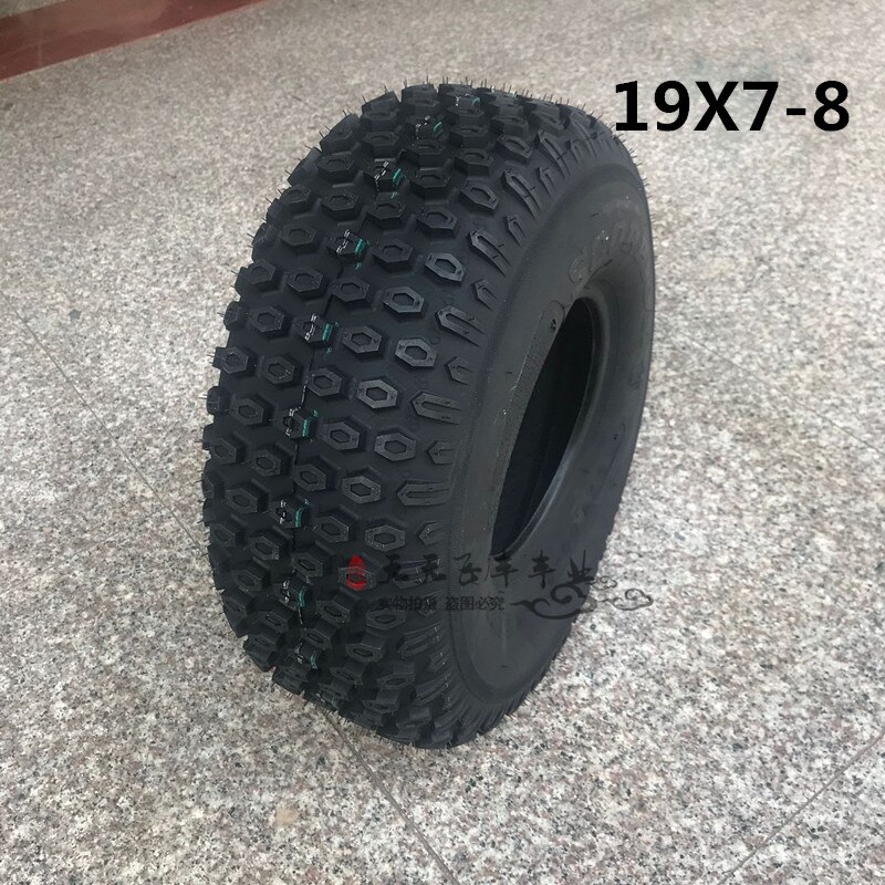 XUANKUN ATV 8-Inch Tires Before The 19X7-8 Inch After 18X9.50-8 Inch Tires Off-Road Wheels: Blue