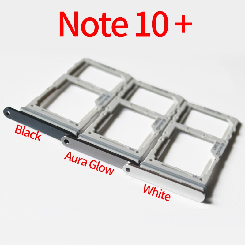 Sim-bakke sd-kortholder til samsung note 10+ n975 galaxy note 10+  note 10 plus originalt telefonhus micro sd-kortadapterstik