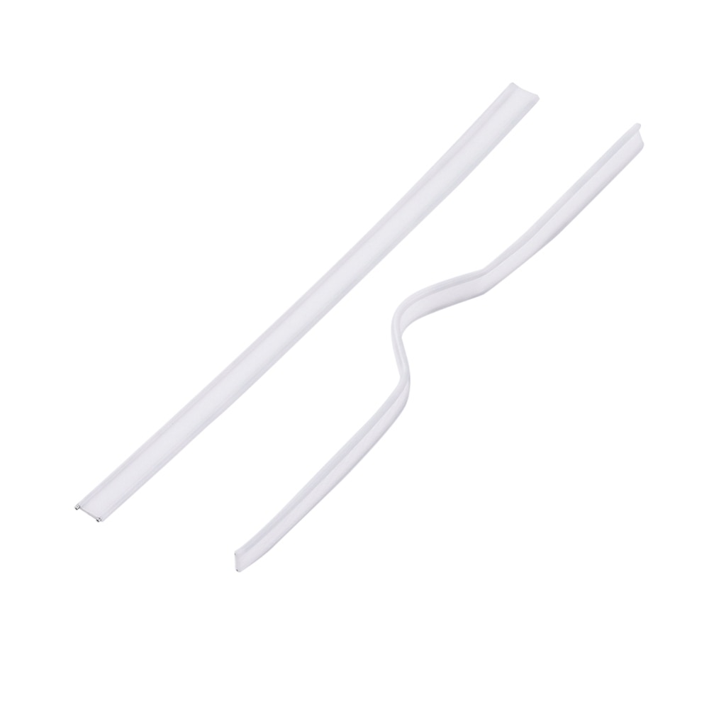 100pcs White PE Plastic Nose Bridge Strip Wire for DIY Mask Making Material,with Galvanized Iron Wire Double Core Inside 100x5mm
