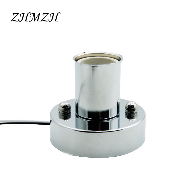 E27 Lamp Houder 180 Graden Bestuurbare E14 Plafond Plaat Ijzer Hanglamp Basis Hittebestendige Keramische Schroef Voor Lamp: green / e27