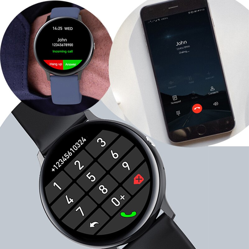 Smart Horloge Mannen Bluetooth Call Spelen Muziek Fitness Armband Smartwatch Vrouwen IP67 Full Touch Sport Digitale Horloge Voor Android Ios