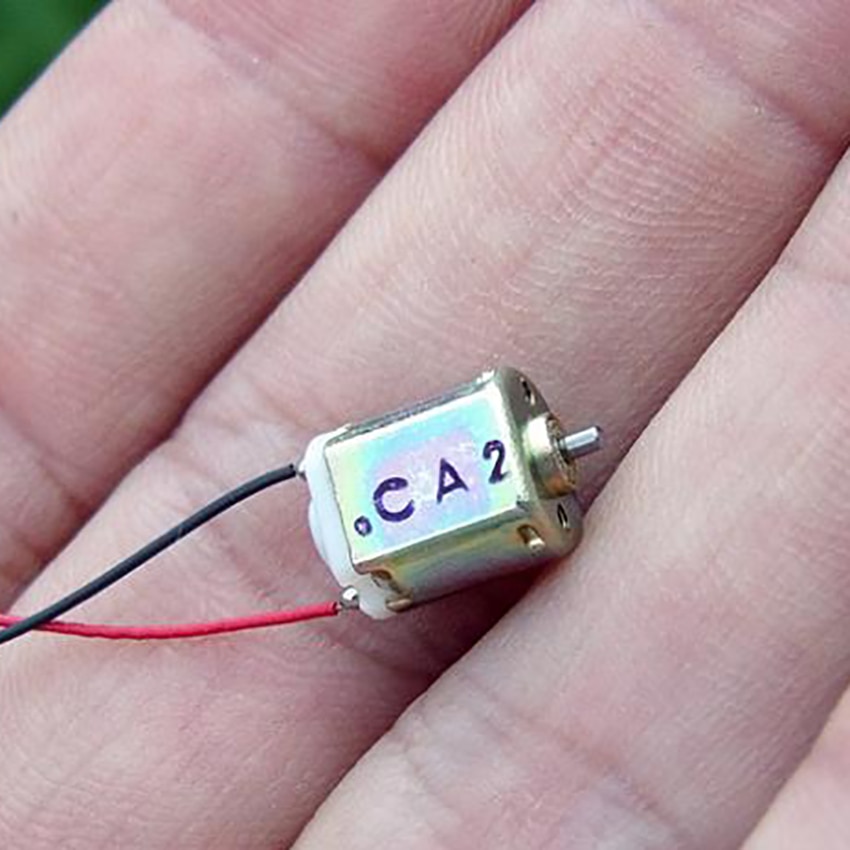 1pc ultra-miniatyr likestrømsmotorer  dc3v 44000 rpm høyhastighets diameter 1mm mikromotorer lite elektrisk maskineri
