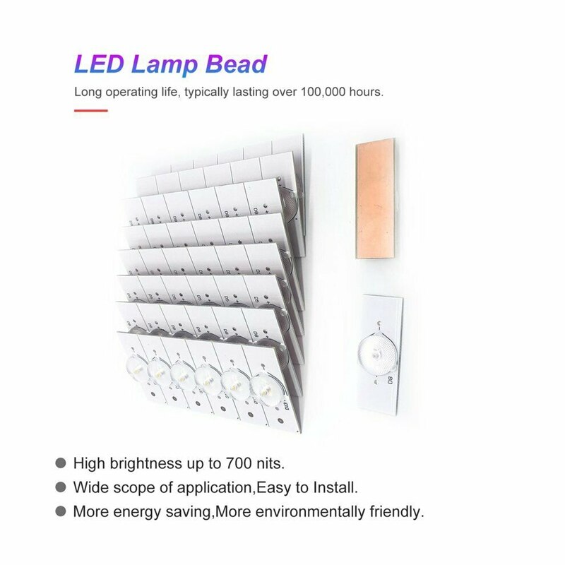 50PCS 3V SMD Lamp Beads with Optical Lens Fliter for LED TV Repair Led Light Strip Part Accessories