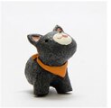 Cartoon 3D bust animal refrigerator stick magnet stick resin handicraft: black cat