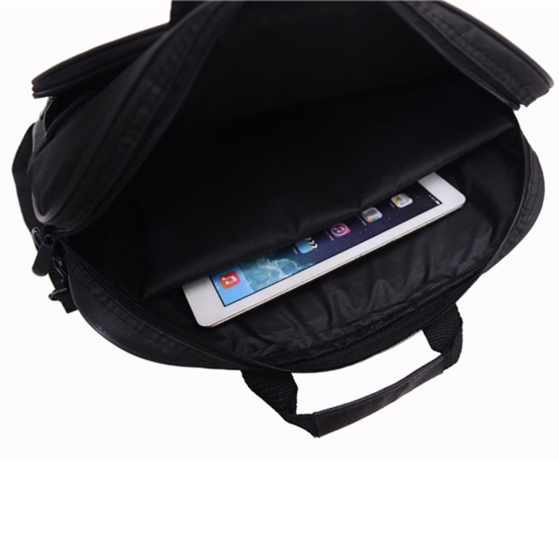 Briefcase Bag 15.6 Inch Laptop Messenger Bag Black Business Office Bag Computer Handbags Simple Shoulder Bag for Men Women