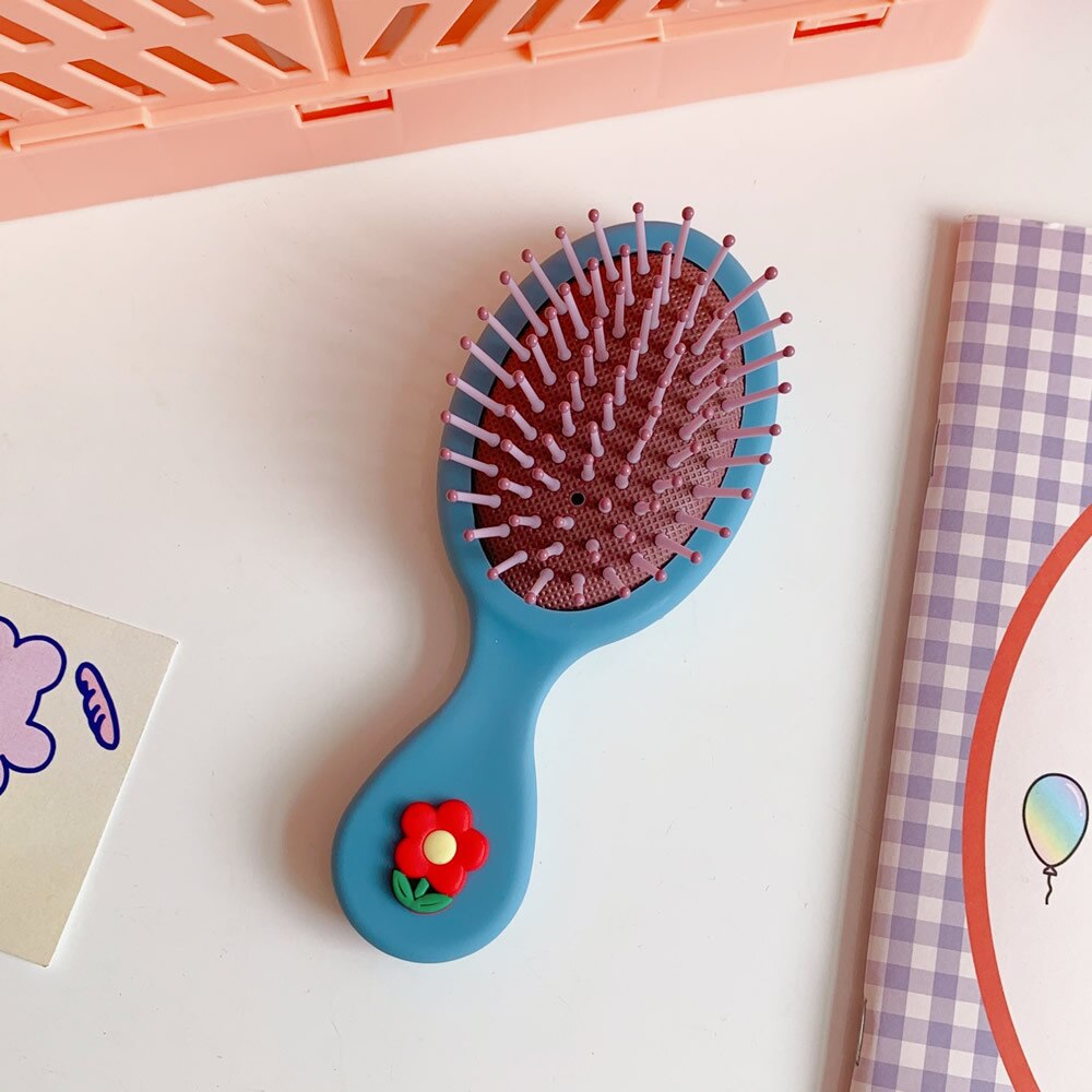 Peine de pelo para niños y niñas, peine de dibujos animados, cepillo de pelo para niño, portátil, antiestático, cómodo, masajeador de cabeza: 4
