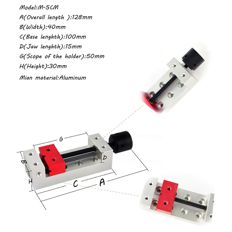 Clamps For Engraving Machine Cnc 1409 Worktable Fastening Plates Fixture Wood Carving Small Vise Diy Engraving Machine Mould