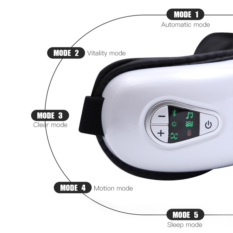 Electric Vibration Eye Massager Smart air pressure Heated Goggles Anti Wrinkles Health Care Tools Bluetooth-compatible Eye Relax