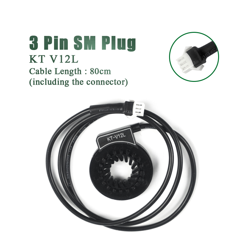 KT ebike V12L PAS Sensor 6 Magnent Dual Hall Sensors 12 Signals Electric Bike Pedal Assistant Sensor