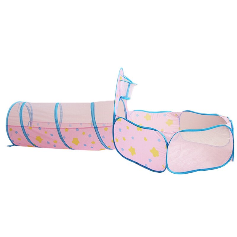 Tunnel enfant 3 en 1 tente maison jouer jouets pliable enfants ramper Portable océan piscine petites maisons pour enfants