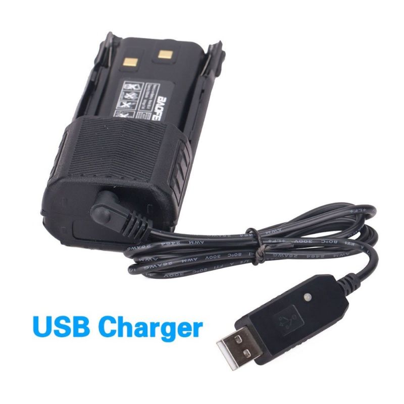 Batteria di UV-8D 3800mAh BL-8 Li-ion per Baofeng Walkie Talkie UV82 UV8D Raido accessori USB opzionale o carica auto: Add USB Charger