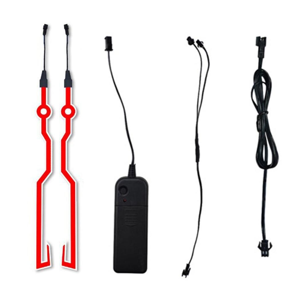 Practical Motorcycle Helmet Light Strip Locomotive Portable Strip Net Red Helmet Light Strip Light Strips: Red