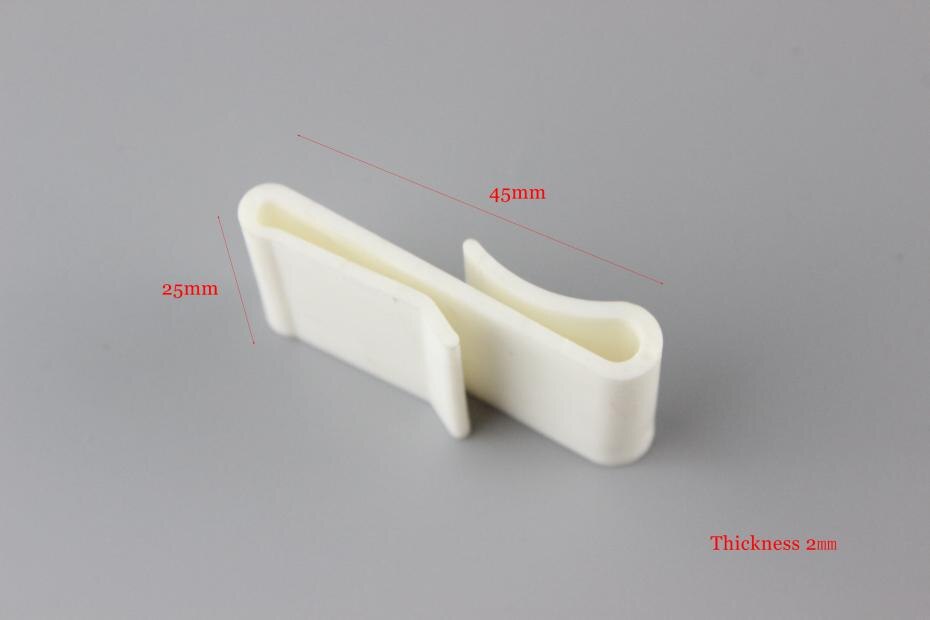 Plastic Power Wing Clips Zware Gegolfde Bouw Power Panel Sidekick Displays Dubbele S Haak Draad Plank Teken Vel: small size