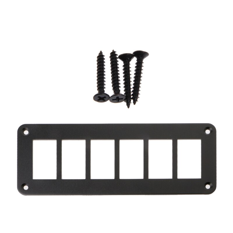 Panel de interruptor basculante de aluminio soporte de carcasa de 2/3/4/6 vías para Auto barco piezas