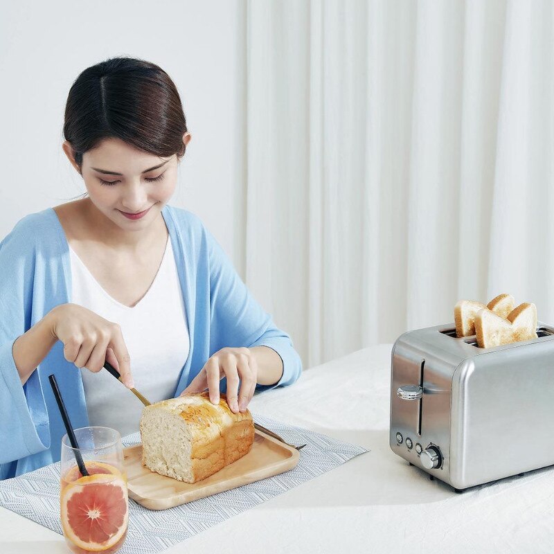 Youpin deerma elektrischer brotbackautomat aus edelstahl, haushaltsbackgerät, frühstücksgerät, küchen-toast-sandwichgrill