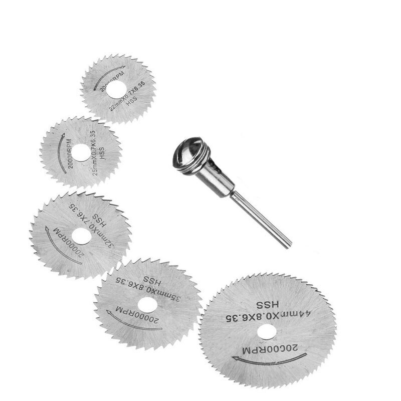 HSS Circular Wood Cutting Saw Blade Discs with 1 Mandrel for Dremel Rotary Tool For Dremel Metal Cutter Blades