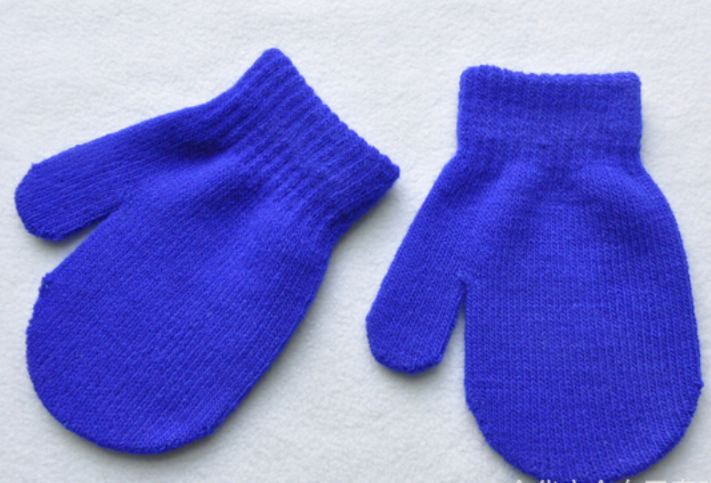 Inverno bonito do bebê crianças vermelho cinza luvas luvas meninos meninas cor sólida quente luvas acessórios 7 cores