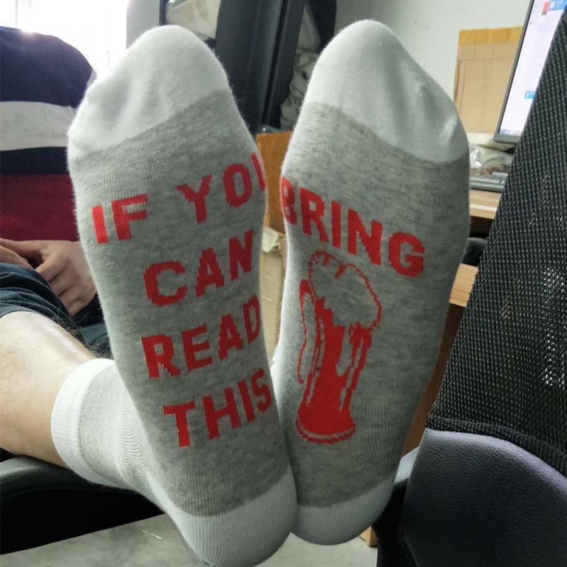 Funny If You Can Read This Bring Me Beer Coffee Women Men Cotton Ankle Socks Cotton Casual Unisex Lovers Socks: 14