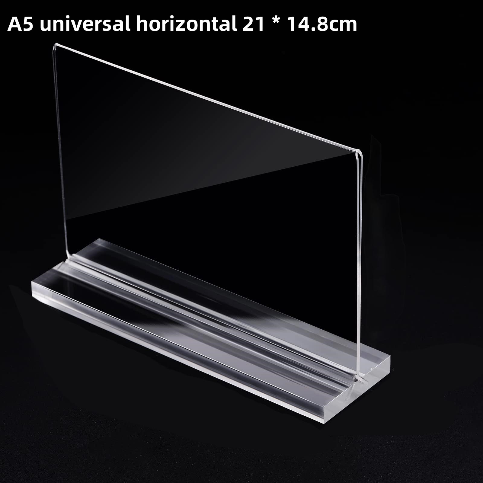 1Pcs Acrylic Sign Holder Clear Table Menu Display Stand Standing Double Sided Clear Acrylic Sign Office Store Restaurant Meeting