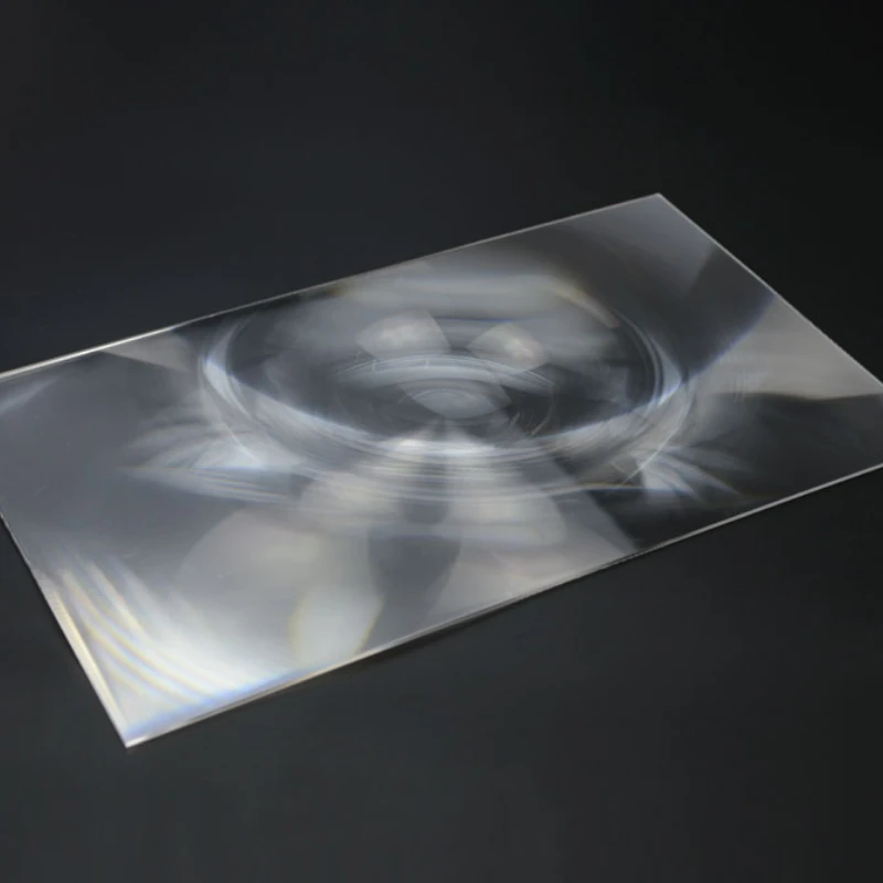Soczewka Fresnela robić projektora słonecznego z tworzywa optycznego PMMA, 400x320mm, ogniskowa 300mm, soczewka powiększająca robić projektora, koncentrator słoneczny.