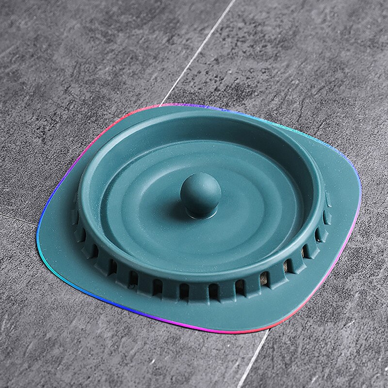 Juego de filtro de Gel de sílice para fregadero de baño, cubierta de drenaje de suelo de ducha Universal, evita la obstrucción del cabello, desodorante, accesorios de cocina