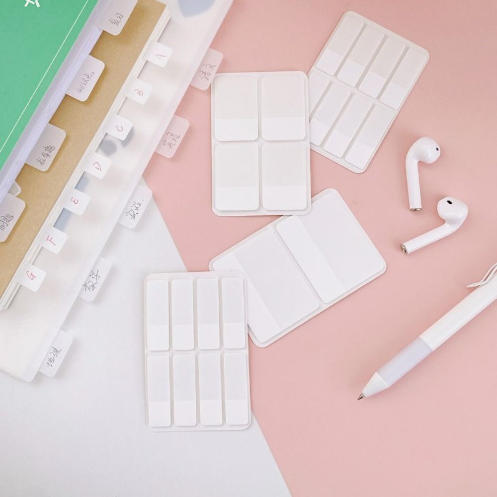Self Adhesive Planning White Sticky Notes Bookmark Reading Index Tabs Stickers Label Flags Tabs Index Memo Pads Office