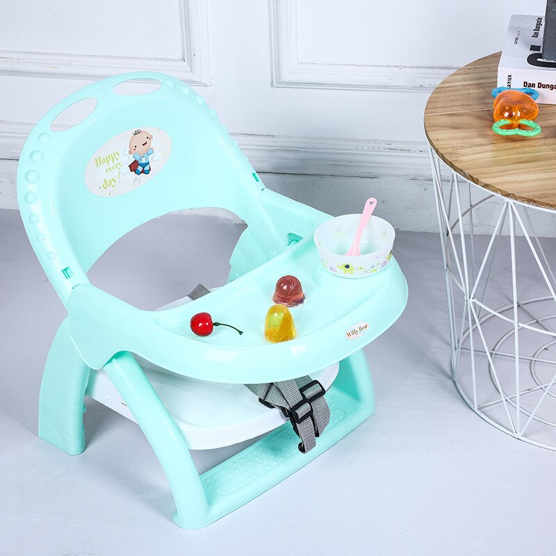 Silla de comedor multifuncional con sonido Bb desmontable para niños, taburete de Comedor Infantil con sonido de dibujos animados