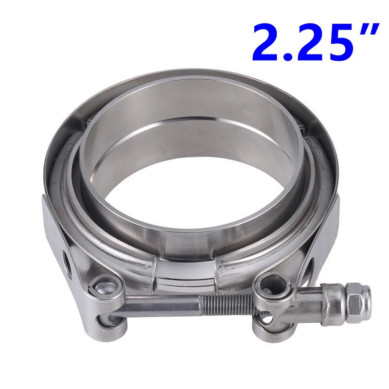 304 Stainless Steel Car Vband Clamp 2 2.5 3 3.5 Inch 3 V band clamp 76mm Exhaust Flange Pipe Clamp 2.25“ 2" 2.5" 3" V-band: 2.25inch 57.9mm