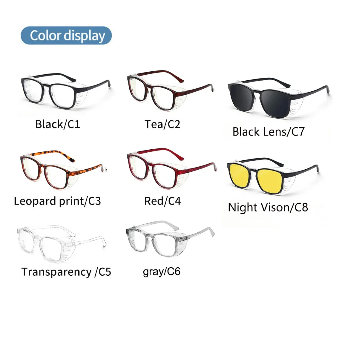 Wet Room Moisturizing Goggles Blue Light Blocking Glasses Anti Pollen Eye Protection Prescription Frame Night Vision Sunglasses