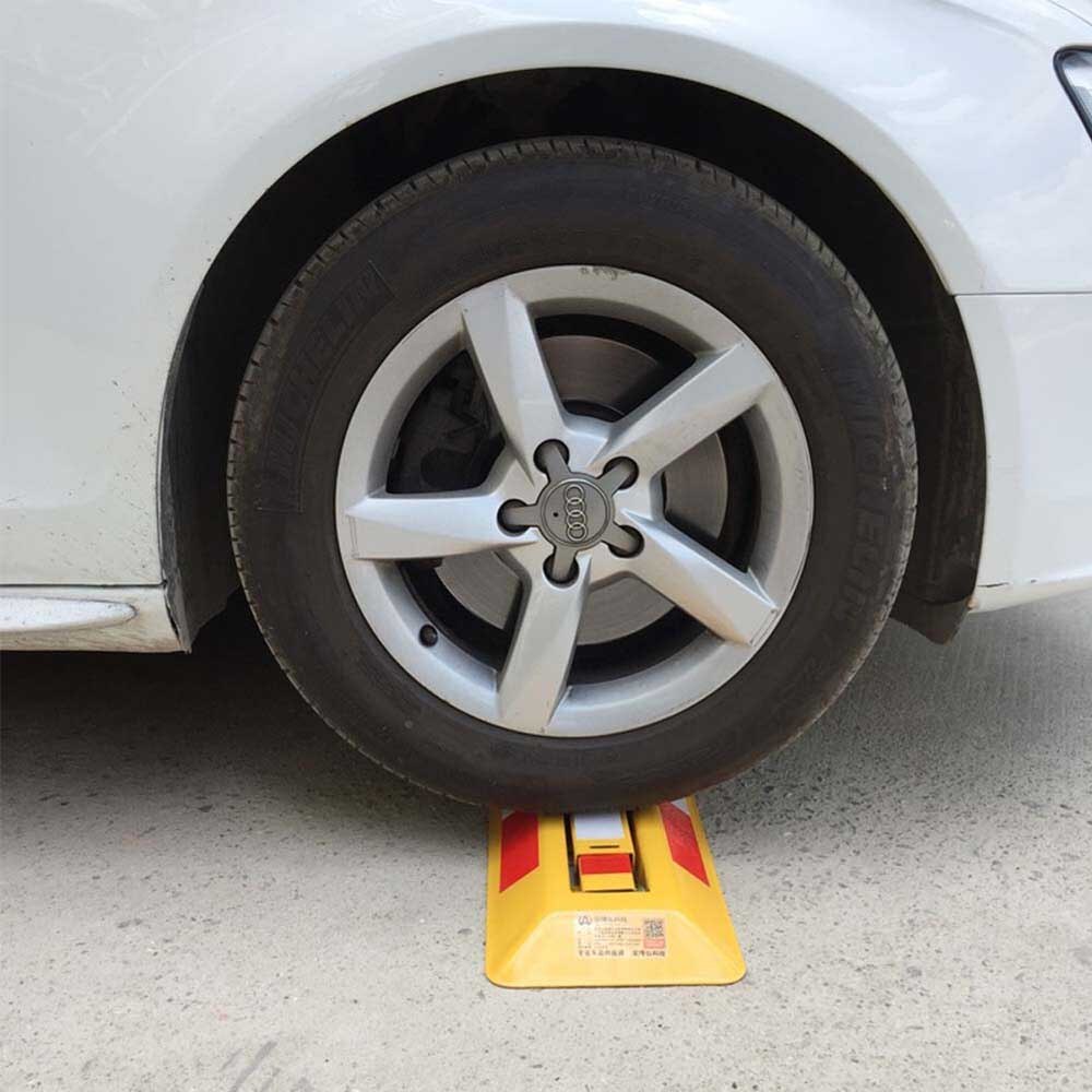 Thick double lock triangle ground lock parking lock parking pile parking column garage lock car lock parking lock special lock