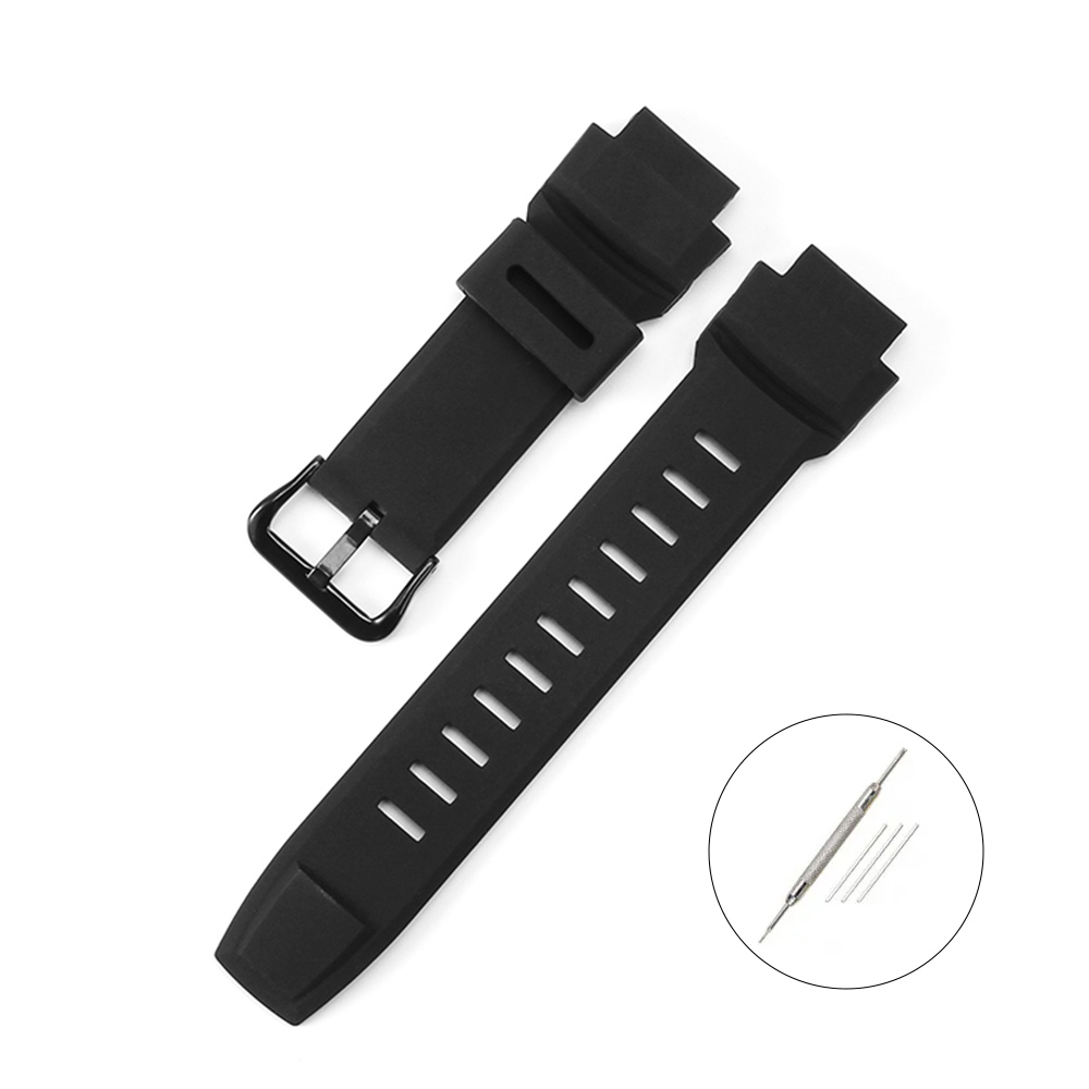 20mm Silicone Watch Strap for Casio Bracelet Calculator Digital Watch Band W- 720 W-722 W-741 WL-100 CA-53W CA53 CA 53 CA-61