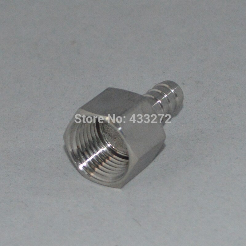 Stainless Steel Hose Barb - 1/2" FPT x 3/8"Barb, Homebrew Hardware, Pump fitting