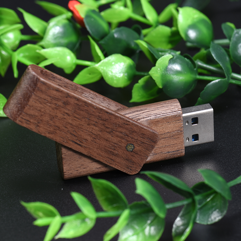 Jaster Maple Houten Squre Foto Doos & Maple Usb 2.0 4 Gb/8 Gb/16 Gb/32 gb/64 Gb Flash-geheugenstick (Custom Logo)